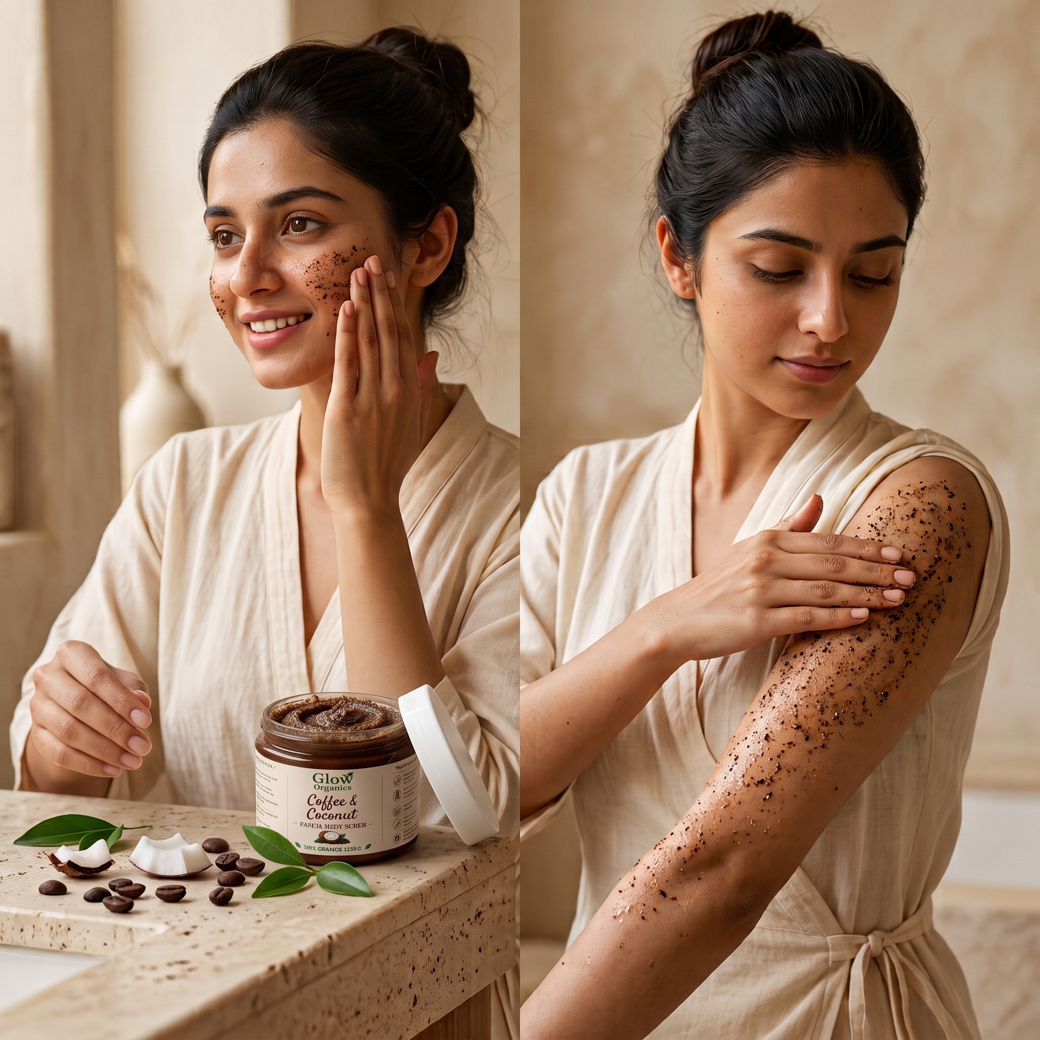 COFFEE AND COCONUT FACE AND BODY SCRUB - Image 2
