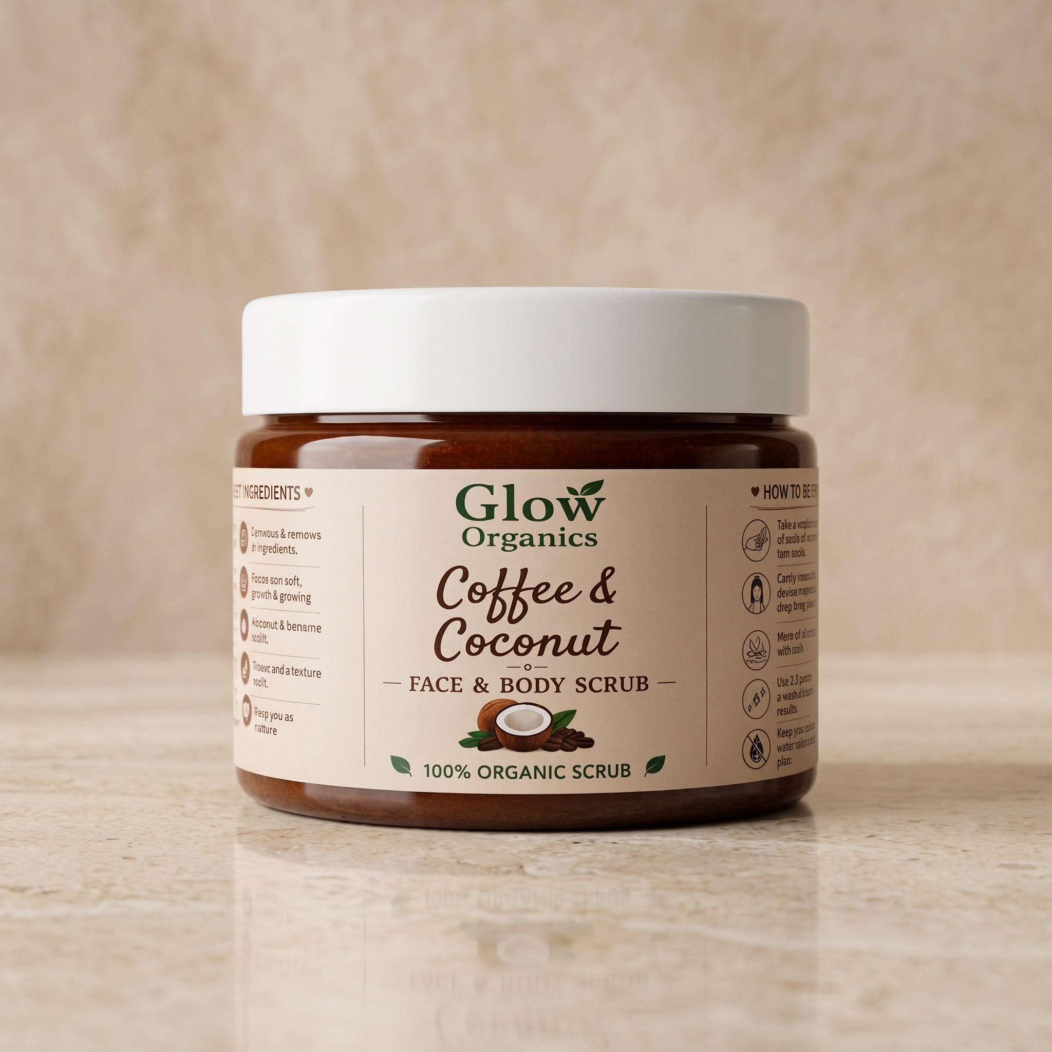 COFFEE AND COCONUT FACE AND BODY SCRUB - Image 6